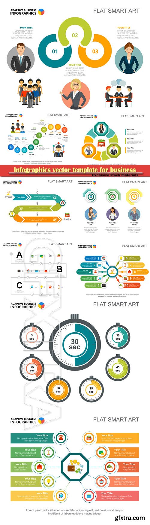 Infographics vector template for business presentations or information banner # 32