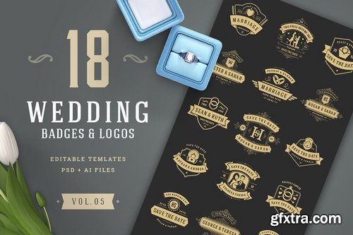 CM - 18 Wedding Logos and Badges 2202063