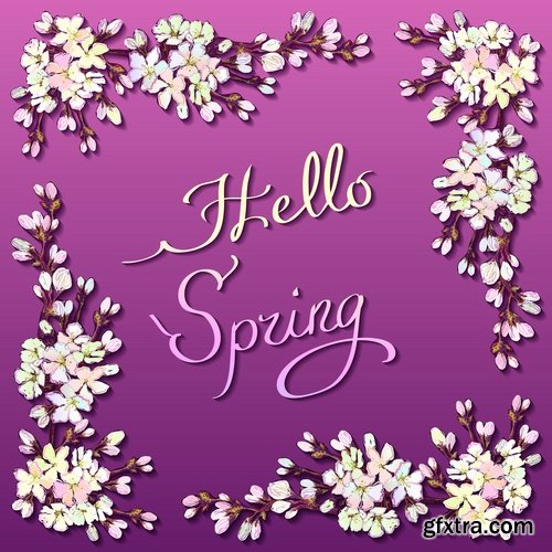 Gift cards Spring vector image 25 EPS