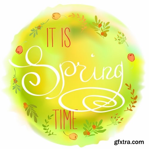 Gift cards Spring vector image 25 EPS