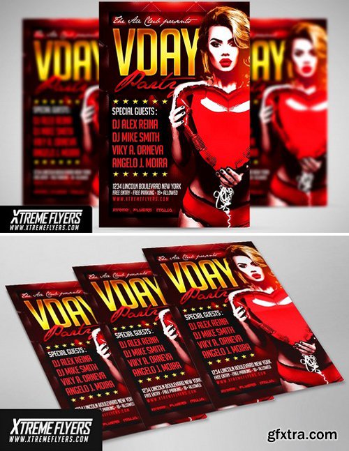 CM - Valentines Day Flyer Template 1814847