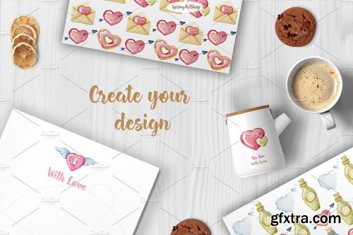 CreativeMarket Valentine\'s Day! Big Bundle 2211826