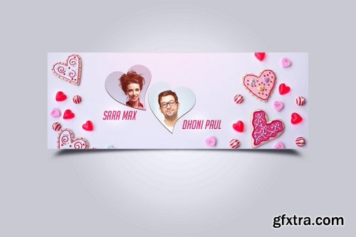 CreativeMarket Valentines Day Facebook Cover 2186492