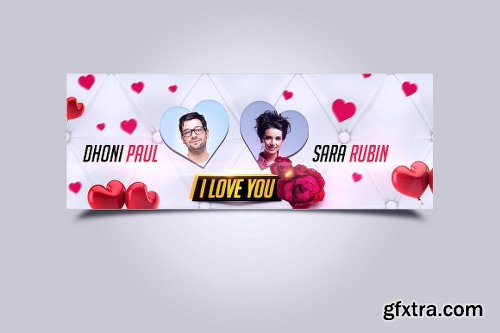 CreativeMarket Valentines Day Facebook Cover 2186492