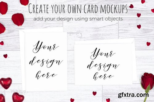 CreativeMarket Valentines Scene Creator - Top View 2174895