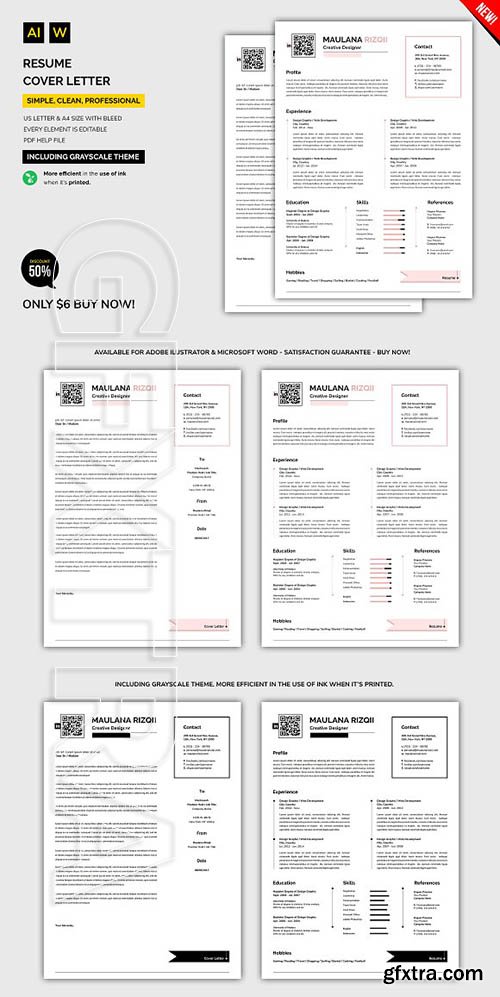 CreativeMarket - Resume Cover Letter 2286303