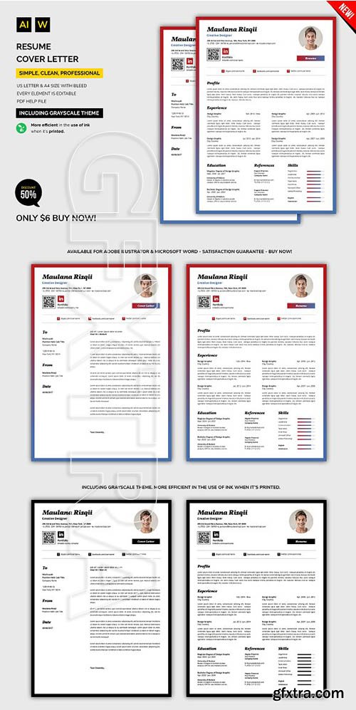 CreativeMarket - Resume Cover Letter 2286304