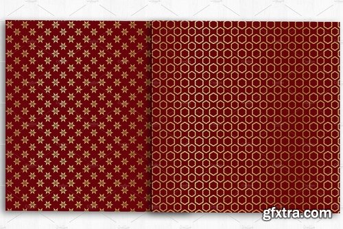 CM - Burgundy Gold Digital Paper 2275704