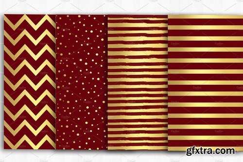 CM - Burgundy Gold Digital Paper 2275704