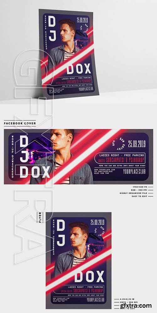 CreativeMarket - DJ Concert Year Flyer Template 2291051