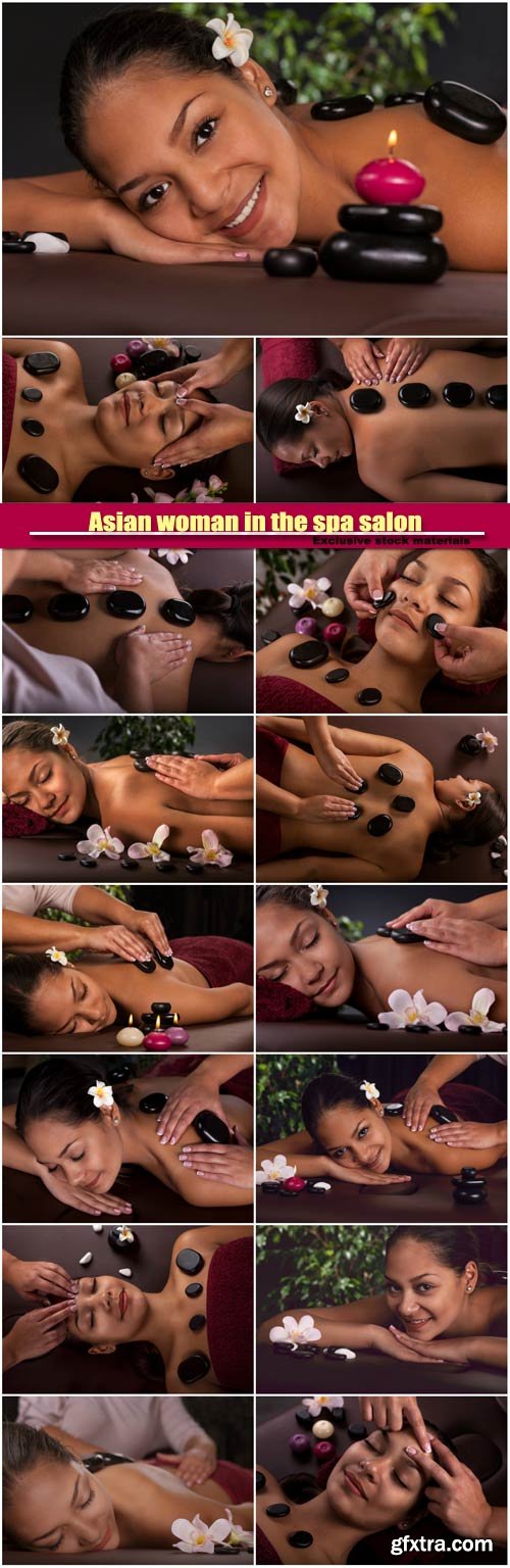 Asian woman in the spa salon, massage therapy