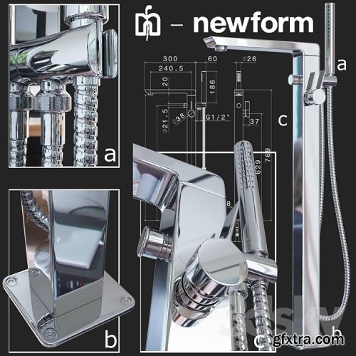 Outdoor bath mixer Newform Pura Libera