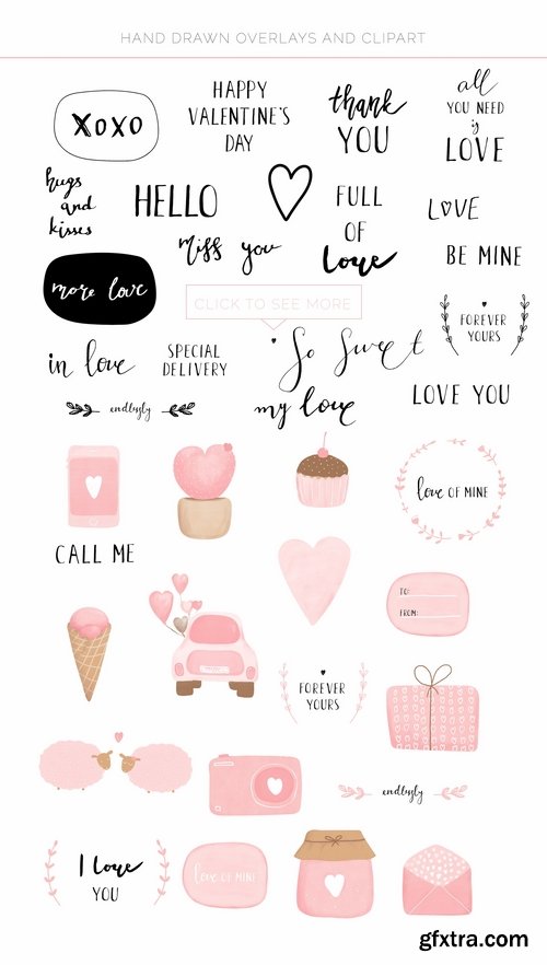 CM - So Sweet Clipart, Overlays, Cards 2273245