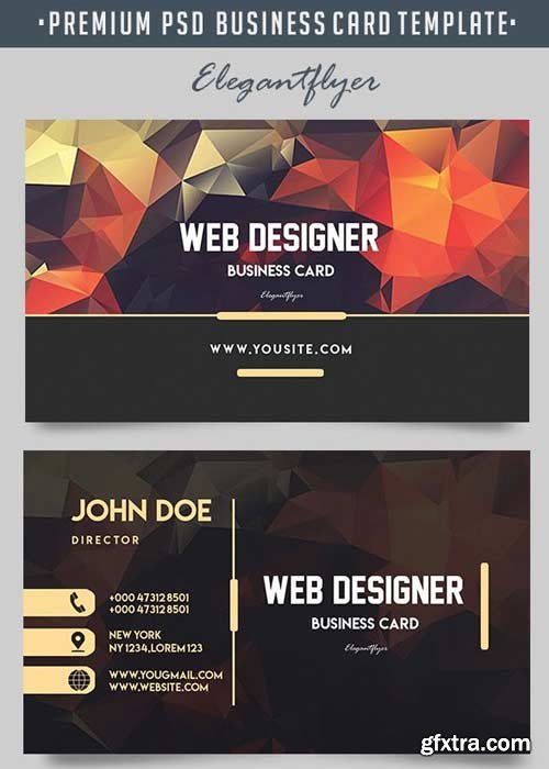 Web Designer V1 2018 Premium Business Card Templates PSD