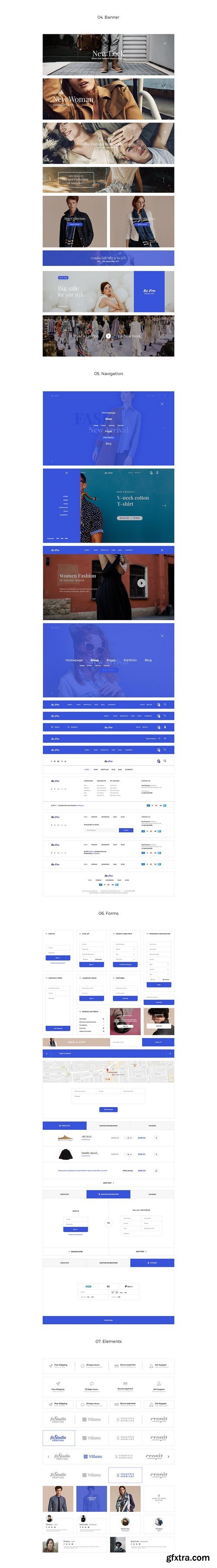 CM - Be.pro Fashion UI Kit 1509487