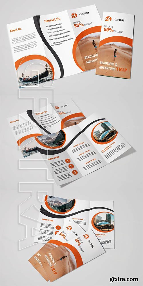 CreativeMarket - Travel Trifold Brochure 2291844