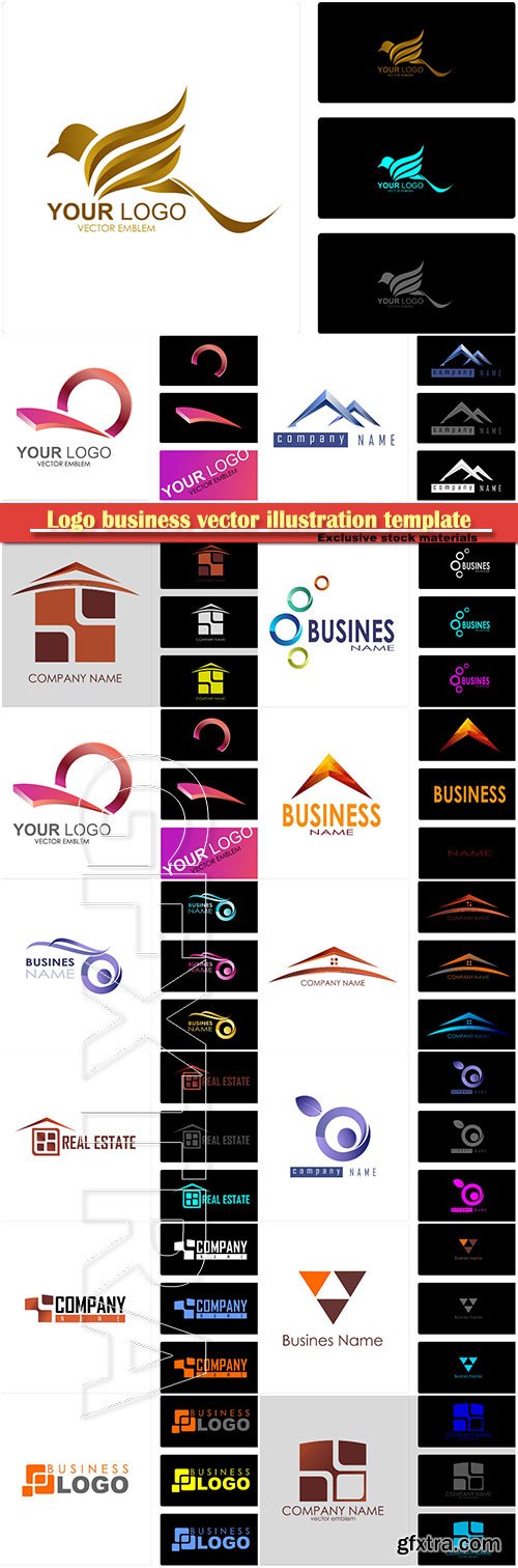 Logo business vector illustration template # 81