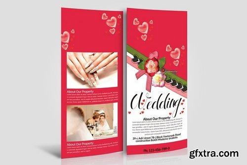 CM - Wedding Rack Card Template 2 Sided 2280772