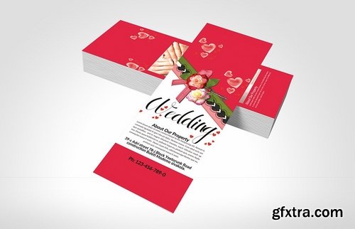 CM - Wedding Rack Card Template 2 Sided 2280772