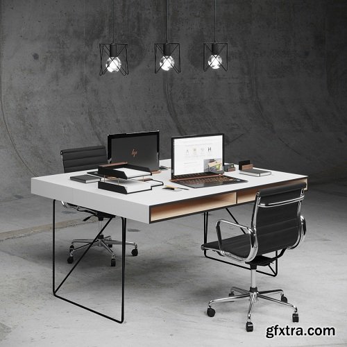 Office Furniture Collection 3d Models