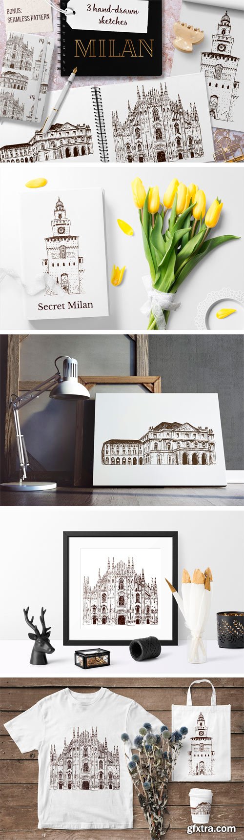 CM - Set of Milan Sketches 2182226