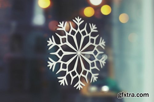 CreativeMarket 500 Snowflake Vector Ornaments 1927389