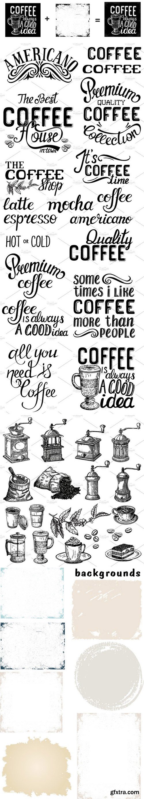 CM - Coffee House - cliart & lettering 2228023