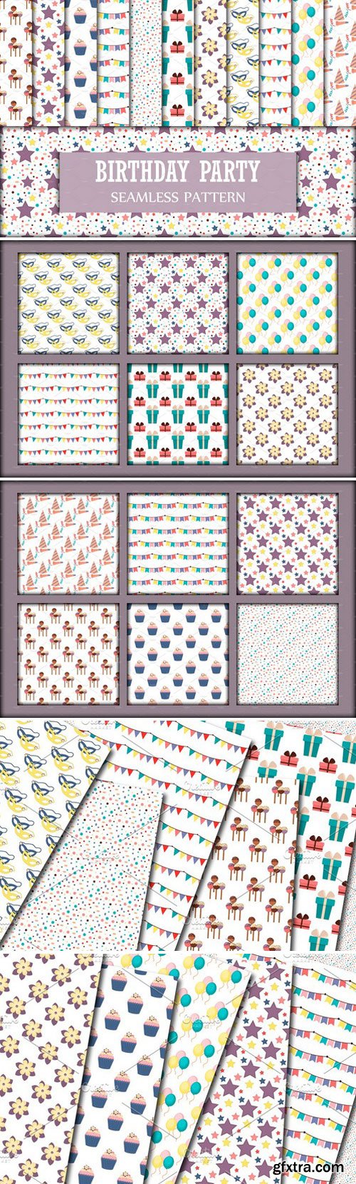 CM - HAPPY BIRTHDAY SEAMLESS PATTERNS 2228472