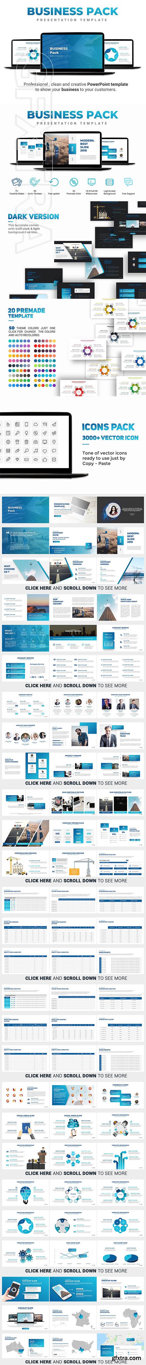 CreativeMarket - Business Pack PowerPoint Template 2290461