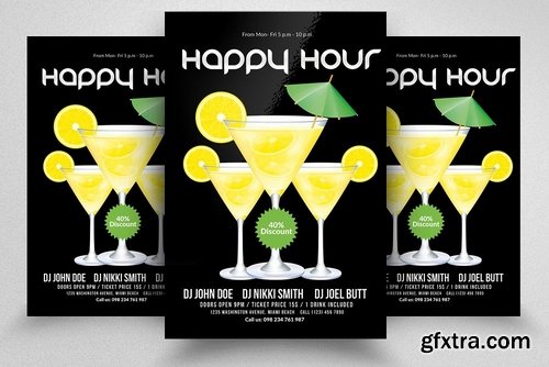 CM - Happy Hour Poster Templates 2274449