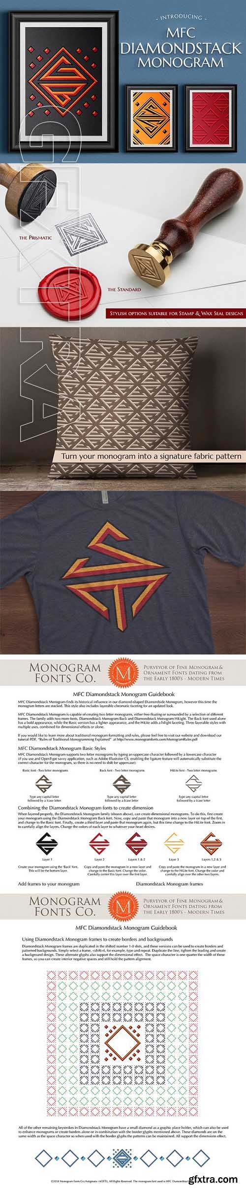 CreativeMarket - MFC Diamondstack Monogram 2291811