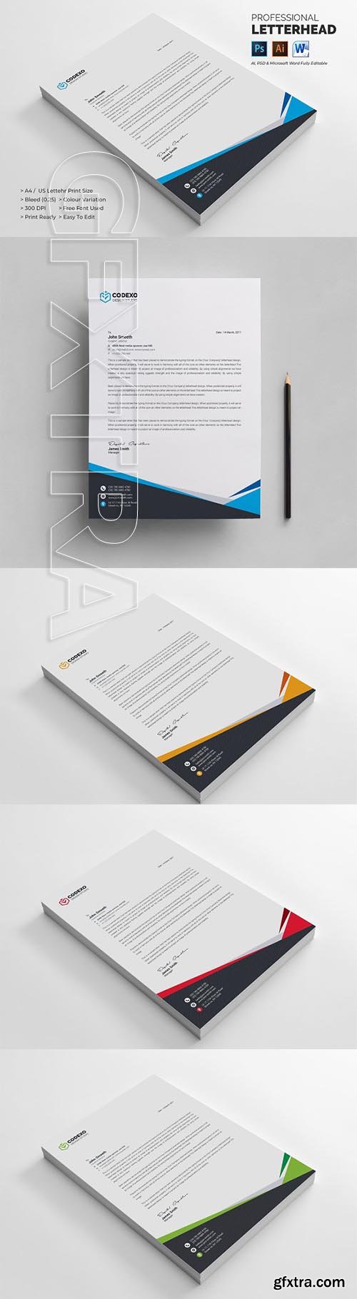 CreativeMarket - Business Letterhead 2291701