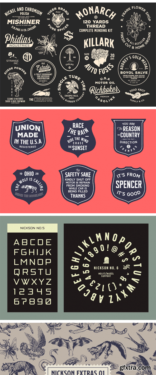 Fontbundles - S&S Nickson Font Bundles 54991