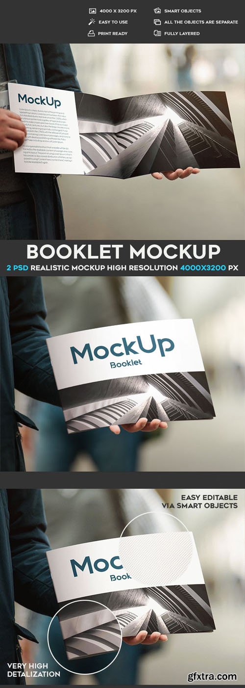 Booklet - 2 PSD Mockups