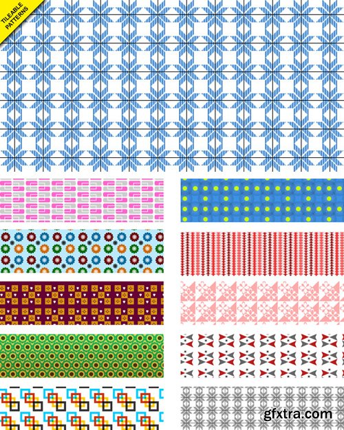 10 Tileable Photoshop Patterns (PAT/PNG)