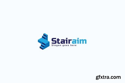 Stairs Letter S Logo