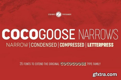 Cocogoose Narrows Font Family