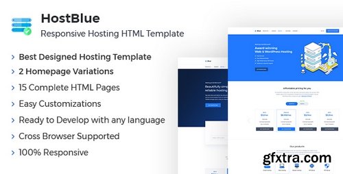 ThemeForest - HostBlue v1.0 - Responsive Hosting & Technology Site Template 21234837