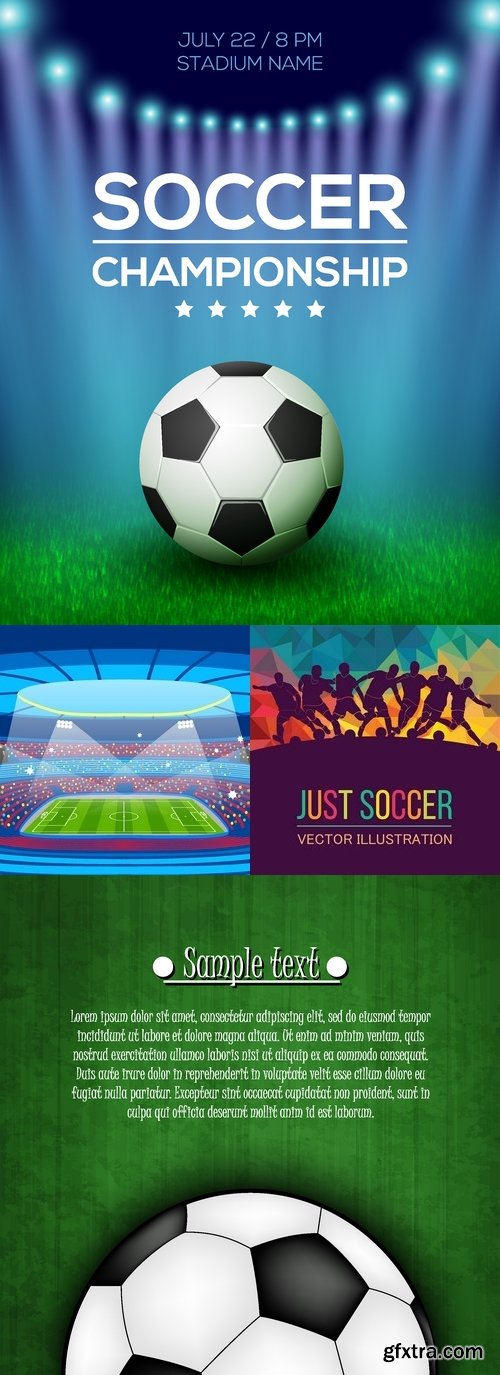 Vectors - Creative Football Backgrounds 33