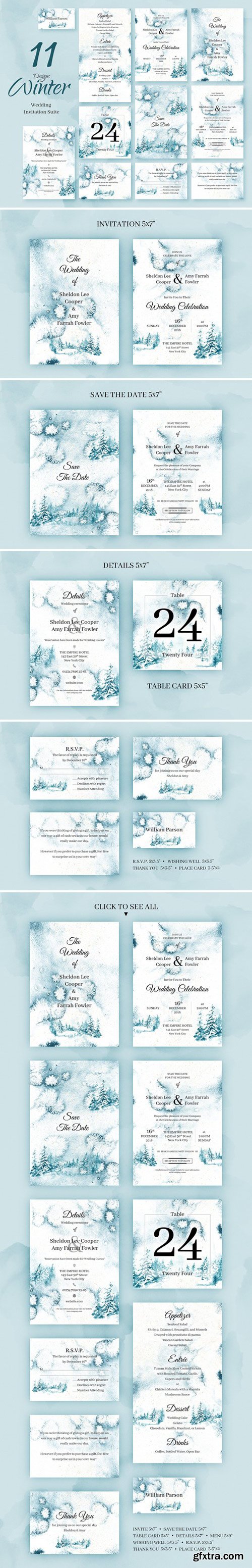 CM - Winter Forest. Wedding Invitations 2229293