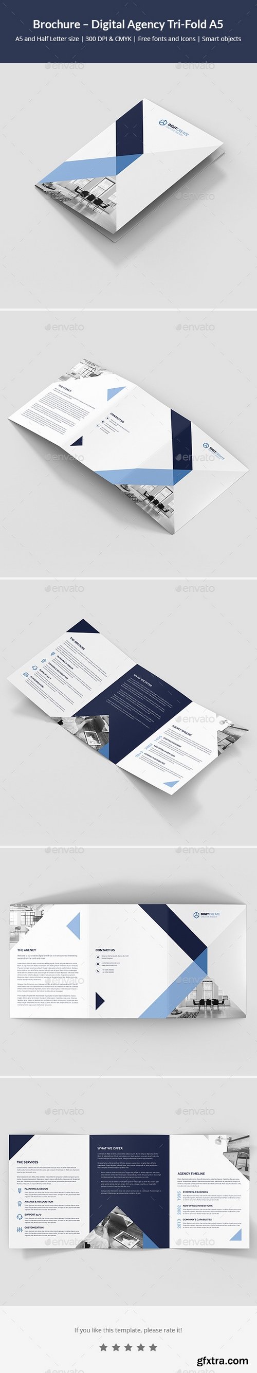 Graphicriver - Brochure – Digital Agency Tri-Fold A5 21398941