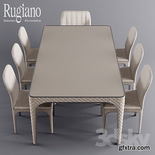 Table Rugiano Alexander, Chair Rugiano Viviane