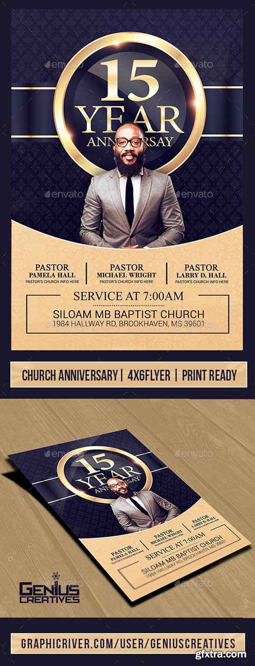 GR - Church Anniversary Flyer Template V3 21411915