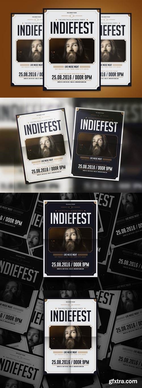 Indie Fest Music Flyer