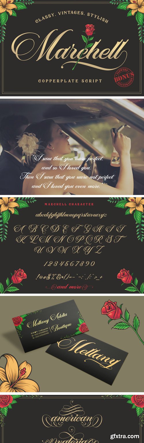 Fontbundles - Marchell Script Font 50705