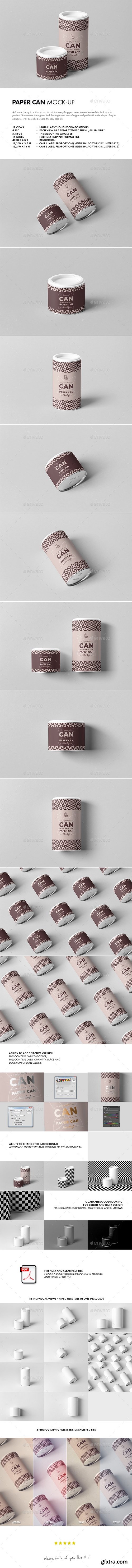 Graphicriver - Paper Can Mock-up 21404201