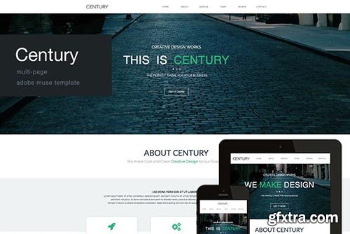 CreativeMarket - Century - Multi Page Muse Template 2285908