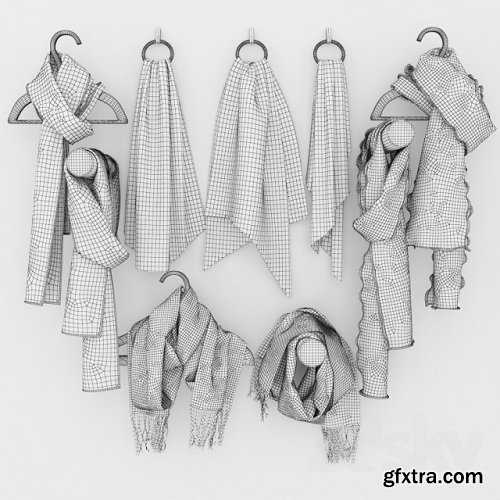 Scarves 3D Model