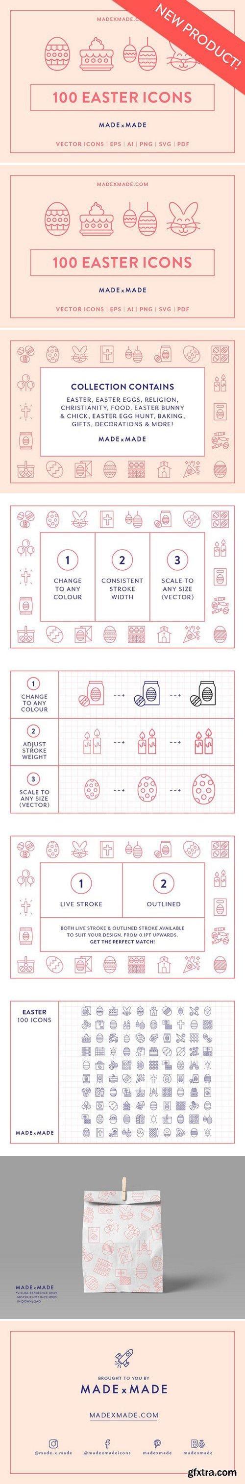 CM - Line Icons – Easter 2233025