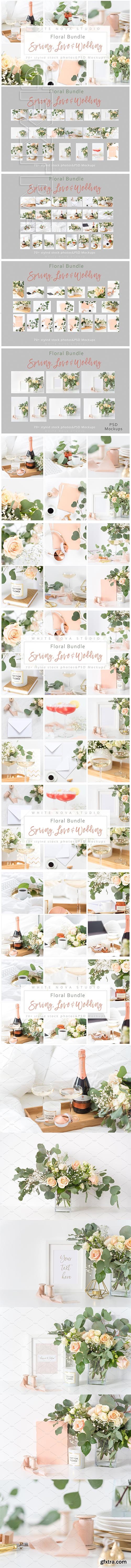 CreativeMarket - Floral Bundle Spring Love & Wedding 2289135